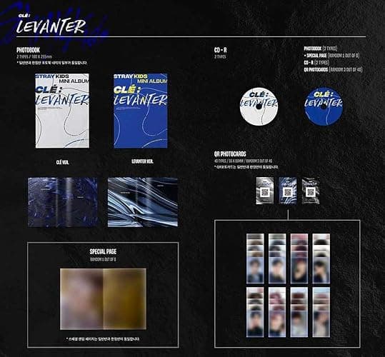 STRAYKIDS SKZ : Cle : Levanter (Levanter Version) Album CD-R+Photobook+Special Page+QR Photocards thumbnail 2