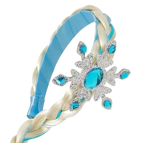 Tatibana Ice Princess Dress Up Wig, Long Haired Princess Long Braided Wig Headband Girl Role Playing Hair Accessories Clothing Accessories thumbnail 3