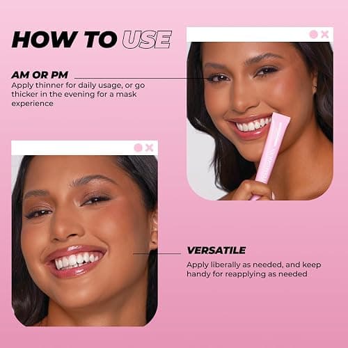 Vitamasques Lip Butter Balm Vanilla Creme, Korean Lip Balm - Peptide Lip Treatment - Lip Balm Hydrating - Light Tinted Lip balm - Made in Korea - 0.33 fl.oz thumbnail 4