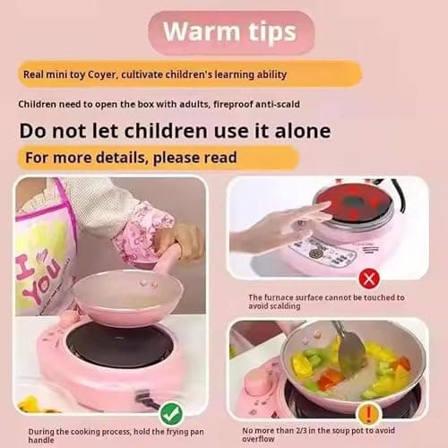 Kids Real Cooking Set,22Pcs Food-Grade Stainless Steel Kids Cooking Sets with Knife & Tools,Real Food Making Beginner Educational Toys,Mini Kitchen Utensils for Boys Girls thumbnail 7