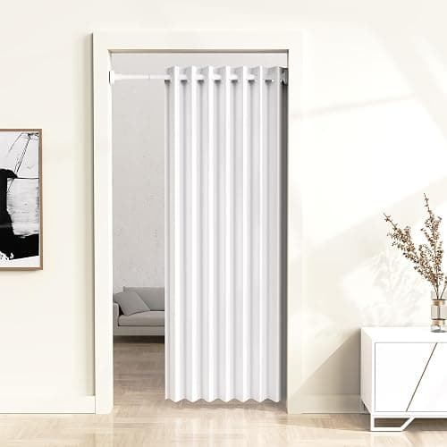 WELDUN Extendable Shower Curtain Rod, Curtain Tension Pole 48-118CM, No Drill Telescopic Curtain Pole, Adjustable Strong Shower Rail for Bathroom Bedroom Window Closet, White thumbnail 6