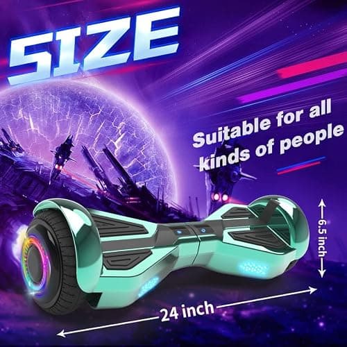 HOVERSTAR All-New HS2.0 Hoverboard All-Terrain Two-Wheel Self Balancing Flash Wheel Electric Scooter with Wireless Bluetooth Speaker thumbnail 6