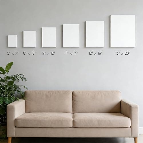 MEEDEN 12-Pack 100% Cotton Canvas Boards for Painting - 8x10'' Blank Canvas Panels for Oil & Acrylic Painting, Ready to Paint Art Supplies for Professional Artists, Students thumbnail 6