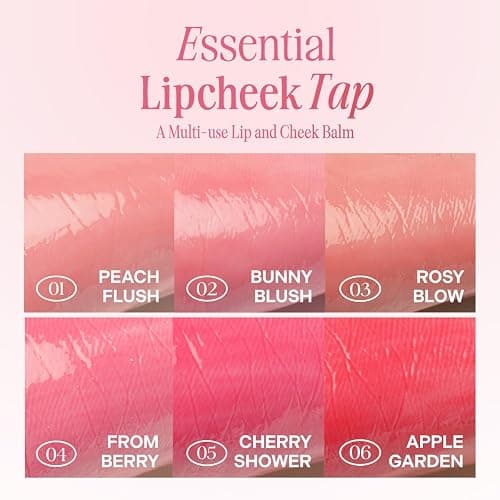 CLIO Essential Lip & Cheek Tap, Easy to Use, Glides on Effortlessly, Non-Greasy, Travel-Sized Creamy & Blendable Color For Lips & Cheeks (02 BUNNY FLUSH, One Size) thumbnail 4