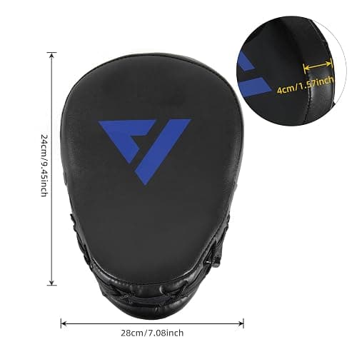 Valleycomfy Boxing Punching Mitts,Boxing Pads Mitts for Men,Ideal for Boxing Training,Kickboxing,Martial Arts thumbnail 3