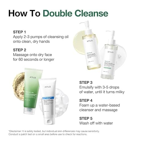 Anua Heartleaf Pore Control Cleansing Oil, Pore Cleanser, Sebum Care, Gentle Melting Oil Cleanser for Face, Safe For All Skin Type, Daily Hydrating Makeup Remover, Korean Skin Care (6.76fl.oz) thumbnail 6