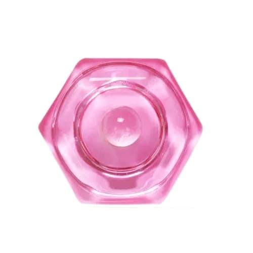 Pluzmecalm 2PCS Pink Glass Nail Art Cups Nail Dipping Jars Nail Dappen Dishes Bowls Nail Powder Holders Nail Liquid Containers with Lid Nail Salon Supplies thumbnail 6