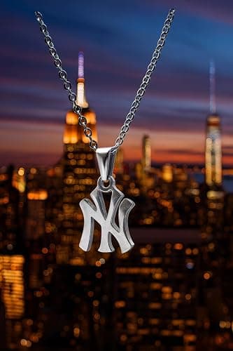 Uplift Us Marketplace 18K Gold Plated - Silver New York Necklace Stainless Steel Pendant Necklace Link Chain NY Pendant High Polished Finish Gift Idea thumbnail 6