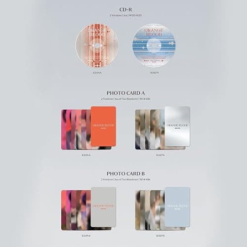 ENHYPEN - [ORANGE BLOOD] (KALPA Ver.) Photo Book + CD-R + Photo Card A + Photo Card B + Sticker + Photo Paper + Postcard + Poster With Lyrics + 2 Pin Badges + 4 Extra Photocards thumbnail 4