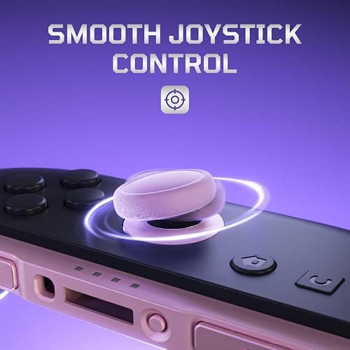 eXtremeRate Replacement 3D Joystick & Thumb Grips & Side Rail Shell Buttons for Nintendo Switch 2 JoyCon, Console Rail Stickers Left Right Analog Thumbsticks Caps for Switch 2 - Cherry Blossoms Pink thumbnail 7