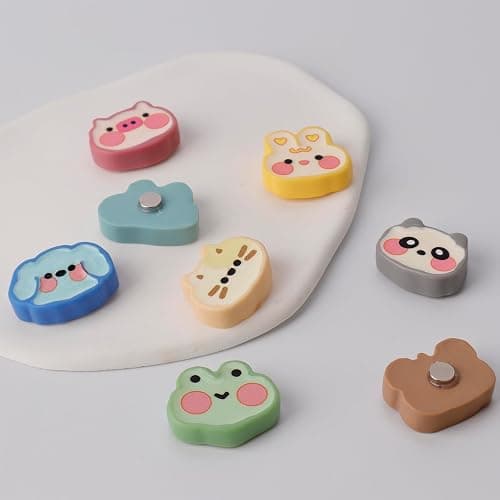 8 Pcs Cute Animal Refrigerator Magnets - Pet Decor for Photos, Notes, Menus | Fridge, Locker & Metal Board thumbnail 7