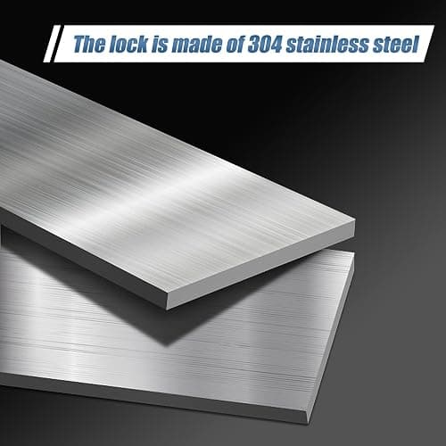 confote 39 Inch Heavy Duty Aluminum Stripes Plated Tool Box Pick Up Truck Bed RV Trailer Toolbox Waterproof Square Storage Organizer with Side Handle, Lock and Keys -39"x 13"x 10"，Black thumbnail 4