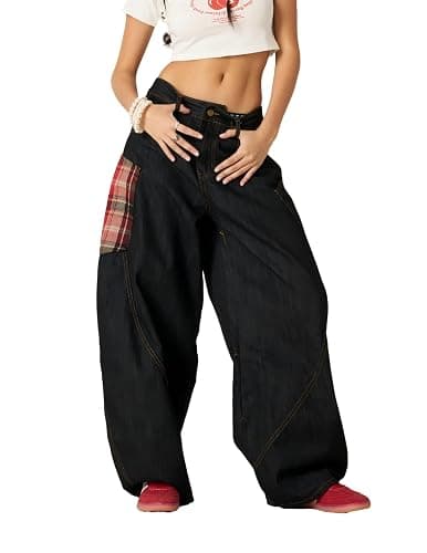 Aelfric Eden Super Baggy Barrel Jeans Wide Leg Denim Trouser Straight Leg Jeans Unisex Vintage Pants thumbnail 2