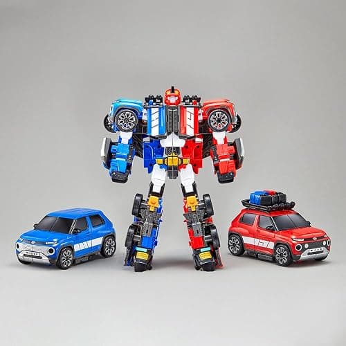 New TOBOT, TOBOT Twins, Youngtoys Transforming Collectible Vehicle to Robot, Heroes Animation Character Toys for Kids 4 and up Transform Toys Cars, Large Size Integration 10-inch thumbnail 7