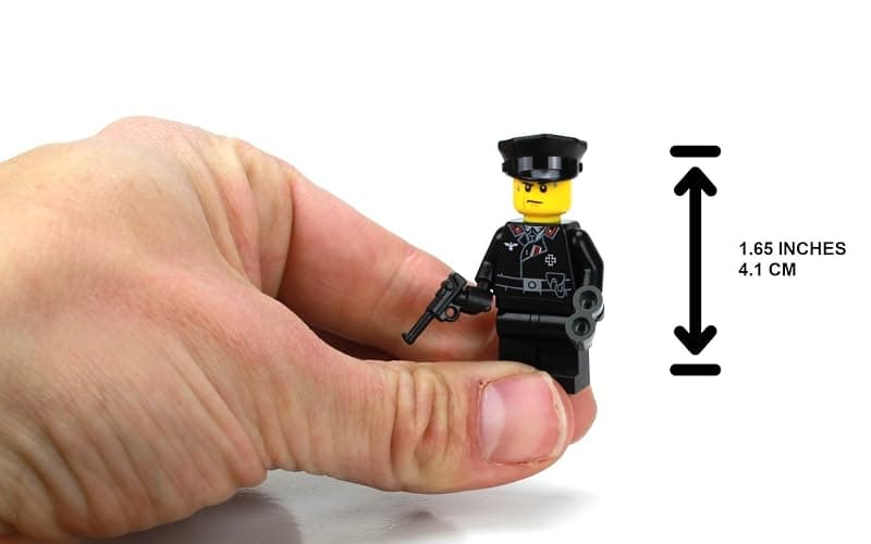 Battle Brick 1.6 Inches Tall Collectible German WW2 Panzer Commander Custom Minifigure | Printed in the USA | Genuine Military Minifig | Great Gift for Ages Teen to Adult AFOL thumbnail 2