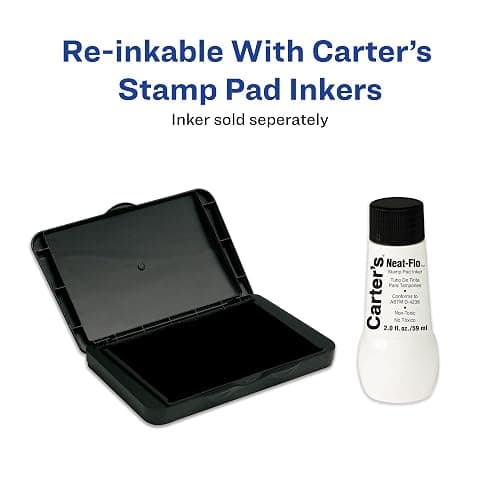 Avery Carter's Foam Stamp Pad, 2.75 x 4.25 Inch, Black, 1 Pad (21381) thumbnail 8