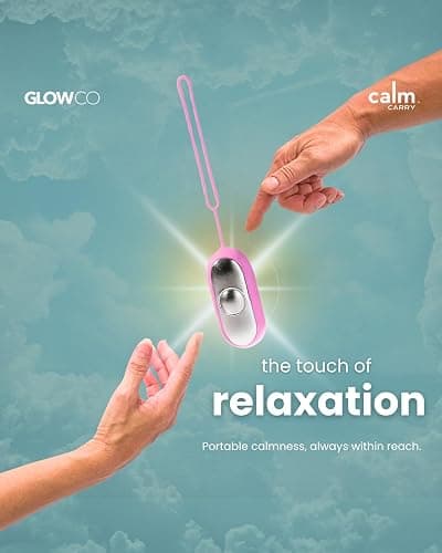 Glowco CalmCarry Sleep Aid Device – Handheld Microcurrent Relaxation Tool, Supports Calm, Focus & Gentle Relief, USB Rechargeable, Portable Wellness Device for Adults & Kids | Purple Calm Carry thumbnail 6