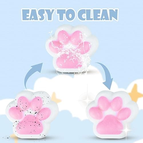 Taba Toys Pack,Fufu Toys Kit,Include 1 Big Taba Cat Paws & Chick Squishy,1 Chick & Cat Paws,2 Hamster Squishy,Stress Relief Toy,Squeeze Toys,Cute Stuff for Girls,Boys, Kids and Adults - 6Pcs Taba Pack(Big) thumbnail 4