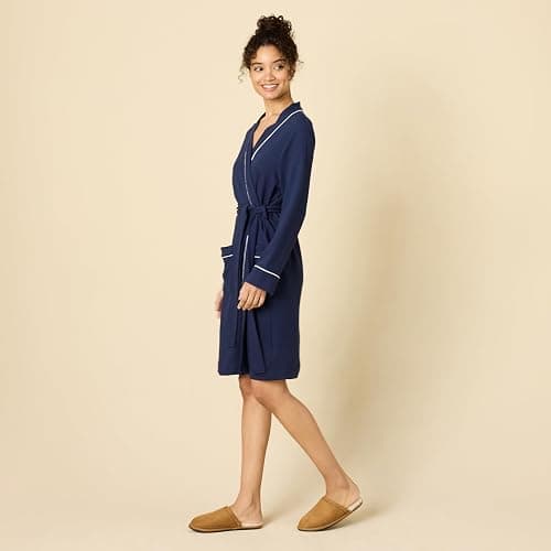 Amazon Essentials Women's Lightweight Waffle Mid-Length Robe (Available in Plus Size) thumbnail 5