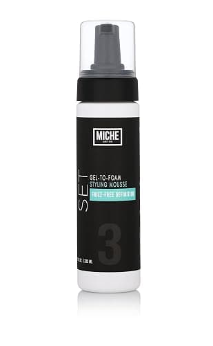 Miche Beauty Set Gel to Foam Mousse - Lightweight Styling Foam for All Hair Types, Long-Lasting Hold & Definition, Flexibility & Frizz Control, 7.5 fl oz - Image 1