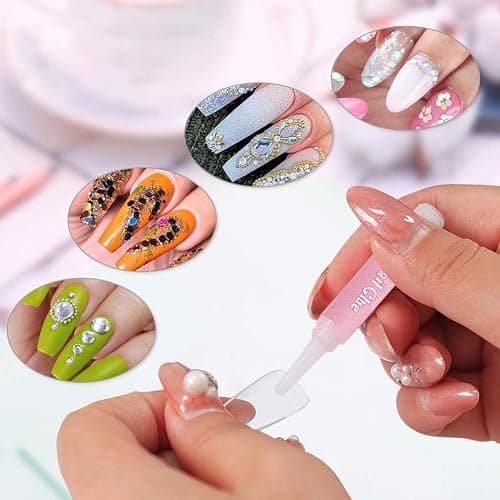 Extra Strong Nail Glue 2g Bottles, 10 Pack – Quick Dry False Nail Adhesive for Press On Nails, Acrylic Nails, Nail Tips, Nail Repairs, Rhinestones & Nail Art Decoration, Professional Salon & Home Use thumbnail 8