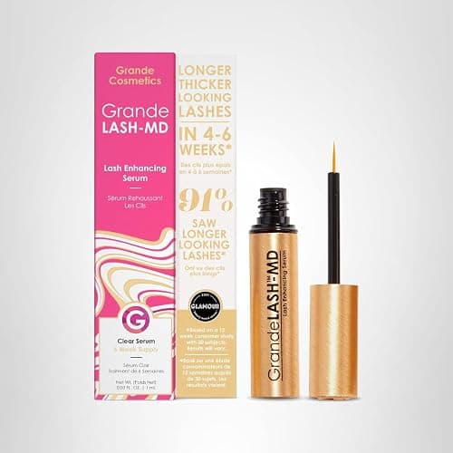 Grande Cosmetics GrandeLASH-MD Lash Enhancing Serum - Peptide & Vitamin Infused Formula for Longer, Thicker, Fuller Looking Lashes - Ophthalmologist Tested, Cruelty-Free thumbnail 7