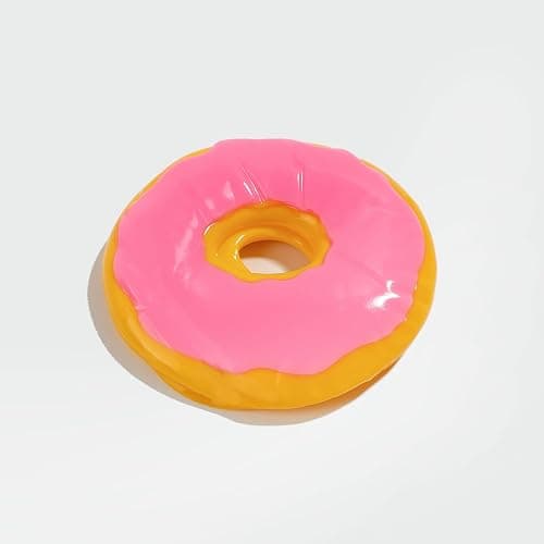 Taba Squishy Stress Balls for Adults, Large Donut (Jumbo) Sensory Toys for Kids, Squishy Fidget Toys, Prize Box Toys for Kids Classroom (Pink) thumbnail 7