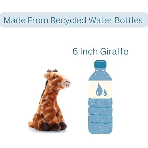 The Petting Zoo Giraffe Stuffed Animal Plushie, Gifts for Kids, Wild Onez Babiez Zoo Animals, Giraffe Plush Toy 6 inches thumbnail 5