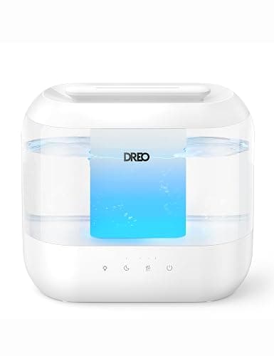DREO 4L Humidifiers for Bedroom, 36H Runtime, 28 dB Quiet, HM311 | Easy to Refill & Clean, BPA-Free, Nightlight, Supersized Air Humidifiers for Large Room, Baby Nurseries, Plants, Indoor - Image 1