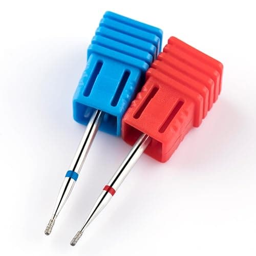 Acycoin2A 2pcs Round Tapered Cuticle Clean Nail Drill Bit (I) thumbnail 7
