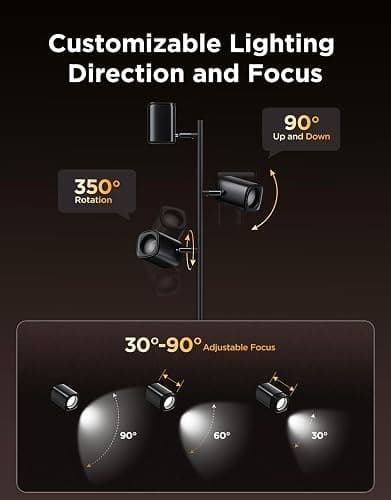 Govee Tree Floor lamp 3 Rotatable Lights thumbnail 4