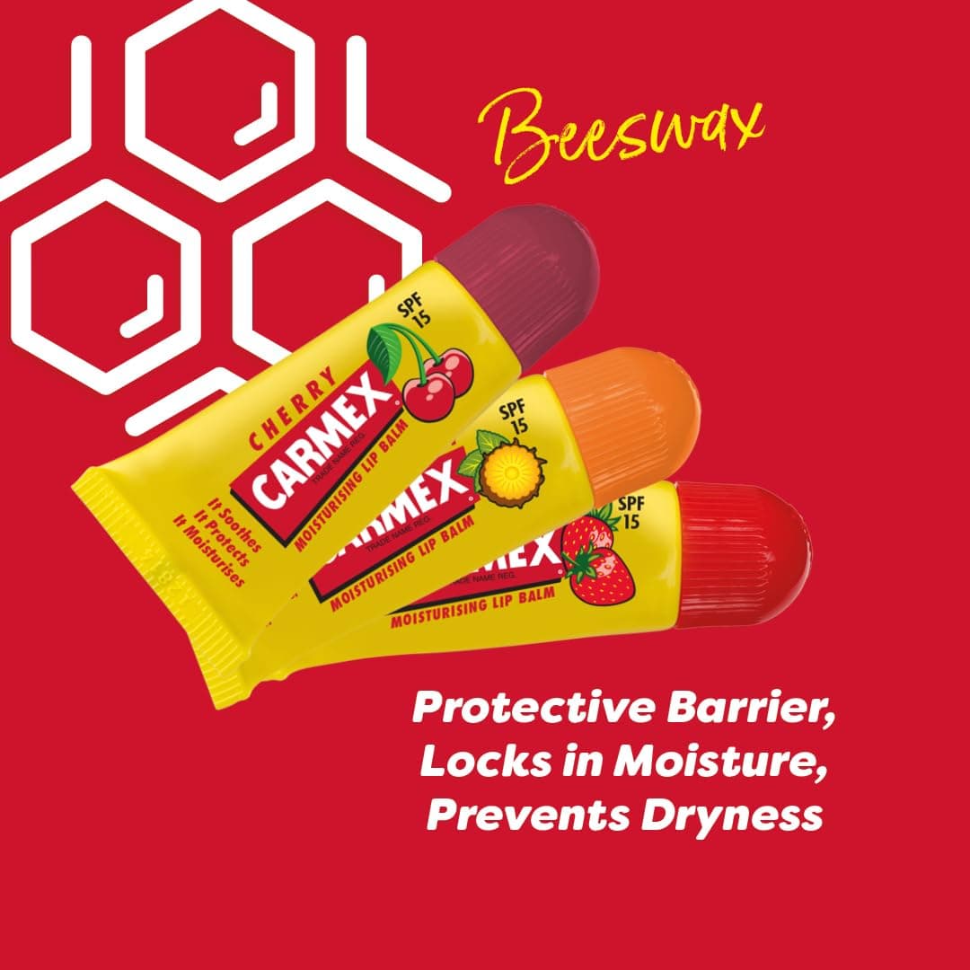 CARMEX MINIs 3 x 5g tubes: Strawberry, Pineapple Mint and Cherry thumbnail 4