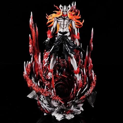 YLQANONG Hollow Ichigo Figures Ulquiorra Cifer Anime Figure Statues Horned Ichigo/Black Wing Ulquiorra Anime Action Figurine 12.6IN thumbnail 3
