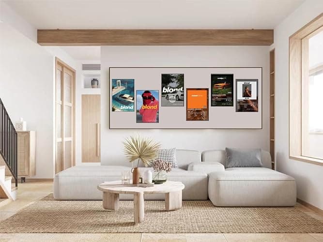 KAMUFF Frank Ocean Blond Poster Album Cover Posters Music Prints Wall Art For Bedroom Aesthetic Decor Set of 6,Unframed,8x12inch thumbnail 4