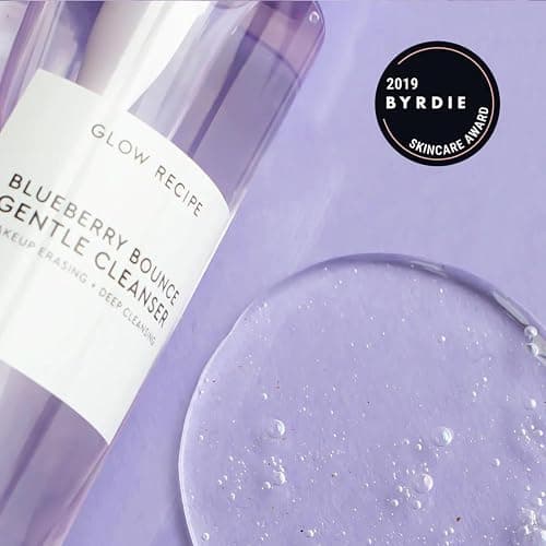 Glow Recipe Blueberry Bounce Exfoliating Face Wash - Foaming Facial Cleanser, Makeup Remover & Clarifying Mask - Hydrating Hyaluronic Acid & Gentle AHA for Sensitive Skin - Korean Skincare, 160ml thumbnail 3