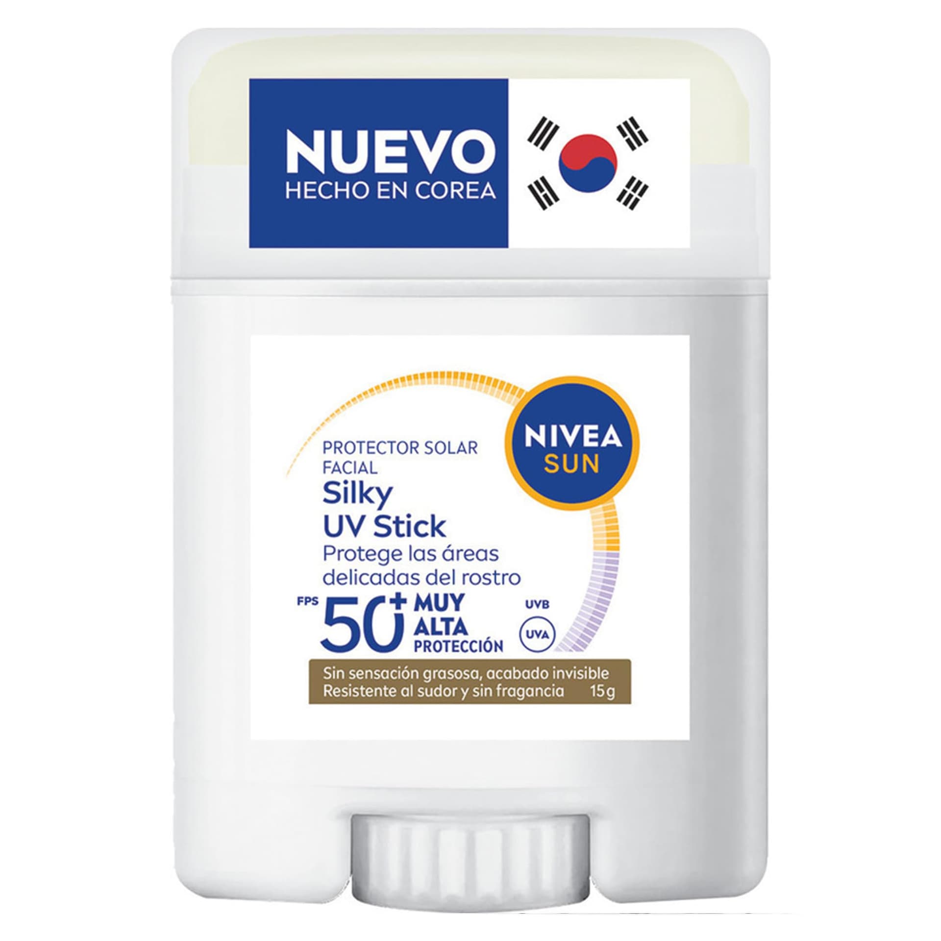 Silky UV Stick NIVEA SUN Protector Solar Facial en Barra FPS50+ Acabado invisible 15g - Image 1
