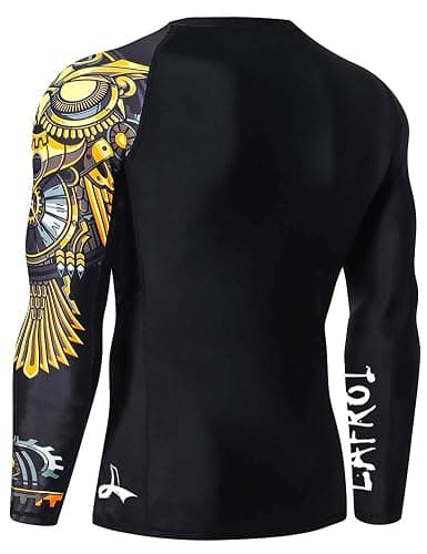 LAFROI Men's Long Sleeve UPF 50+ Baselayer Skins Performance Fit Compression Rash Guard-CLYYB thumbnail 5