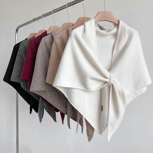 Winter Shawl Wraps Women Knitted Shawls and Wraps Cardigan Cape Wool Pashmina Shoulder Top Sweater Shawl Scarf 2025 thumbnail 5