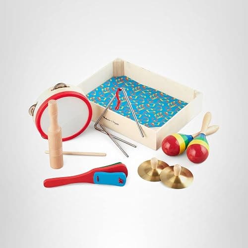 Melissa & Doug Band-in-a-Box Clap! Clang! Tap! - 10-Piece Musical Instrument Set thumbnail 11