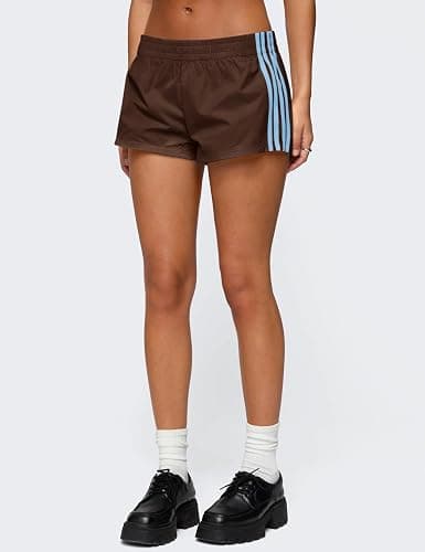 Plameil Womens Shorts Sweat Track Athletic Low Rise Micro Y2k UPF 50+ Shorts thumbnail 5