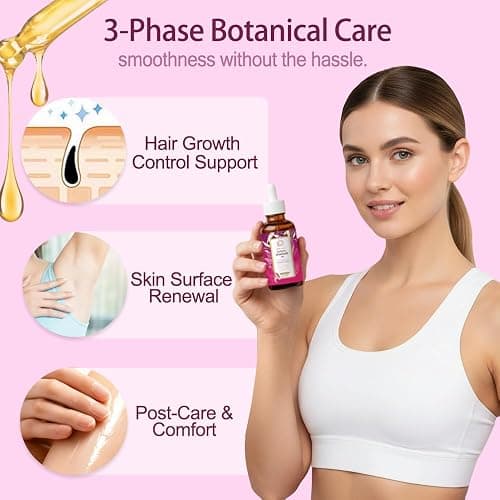 Zoone Nutra Cyperus Rotundus Seed Oil 60ml – Enhanced Botanical Formula with Hair Inhibiting Complex, Infused with Narcissus & Japanese Yam Extract, Lightweight Body Care Blend thumbnail 4