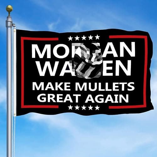 Make Mullets Great Again Flag-Mor-gan W allen Flag-3x5ft Cool Banner Funny Tapestry Parade Banner Indoor and Outdoor Decorations thumbnail 5