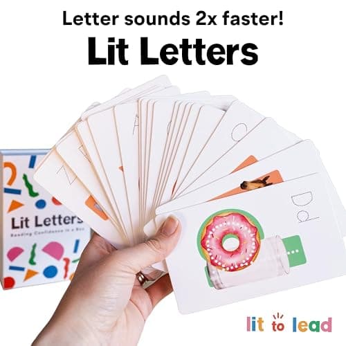 Lit Letters Phonics Flashcards - Kindergarten ABC Sounds & Word Building thumbnail 7