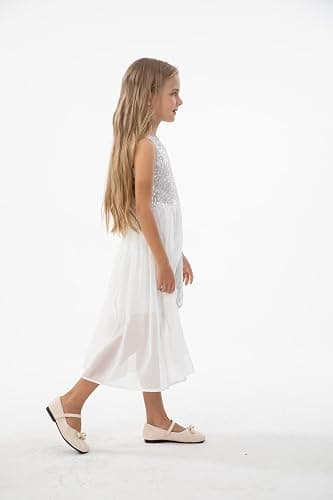 Cutey May Girls Sequin One Shoulder Birthday Party Prom Dress thumbnail 5