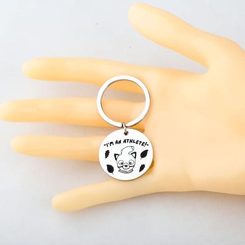 FAADBUK Cartoon Movie Inspired Mr Fox Gift I'm an Athlete Keychain thumbnail 3