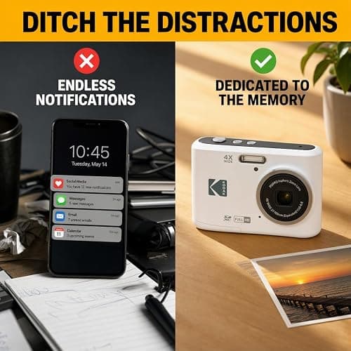 Kodak PIXPRO FZ45 Digital Camera Black, 16MP Point & Shoot with 4X Optical Zoom, 27mm Wide Angle, 2.7 Inch LCD, 1080p Video Bundle with Tudak Compatible Camera Case 32GB SD Card, & Microfiber Cloth thumbnail 6