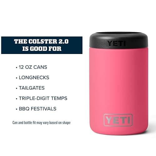 YETI Rambler 12 oz. Colster Can Insulator for Standard Size Cans, Tropical Pink (NO CAN INSERT) thumbnail 3