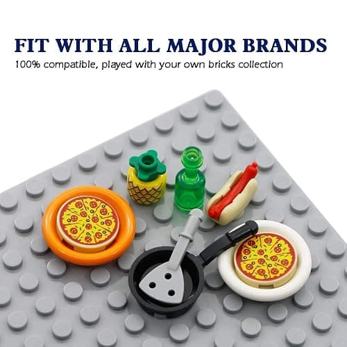 City Food Accessories - Building Block Friends Animals Bricks, People House Kitchen Farm Restaurant MOC Pieces Parts, Classic Party Favors Toys for Boys Girls thumbnail 5