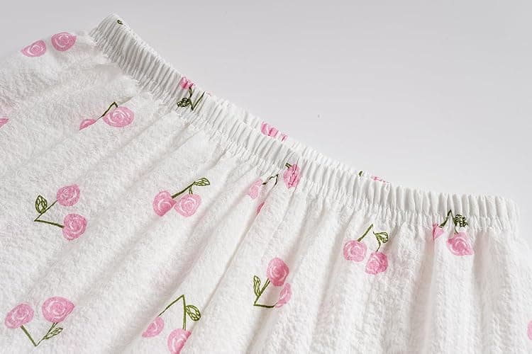 Vopmocld Big Girls Button Down Sleepwear Short Sleeve With Shorts 2PCS Pajama Sets Casual Lapel Loungewear Patterns Printed thumbnail 6