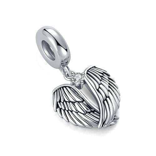NARTGO Guardian Angel Spread Wings and Soar Charm Compatible with Pandora Charms Bracelets thumbnail 2